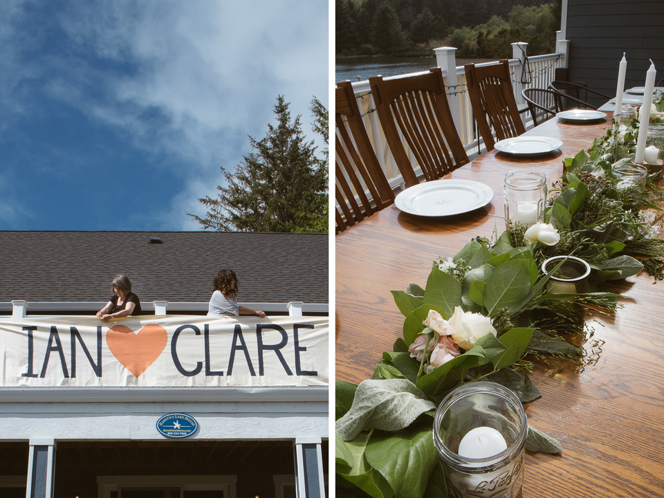 backyard devil's lake wedding oregon