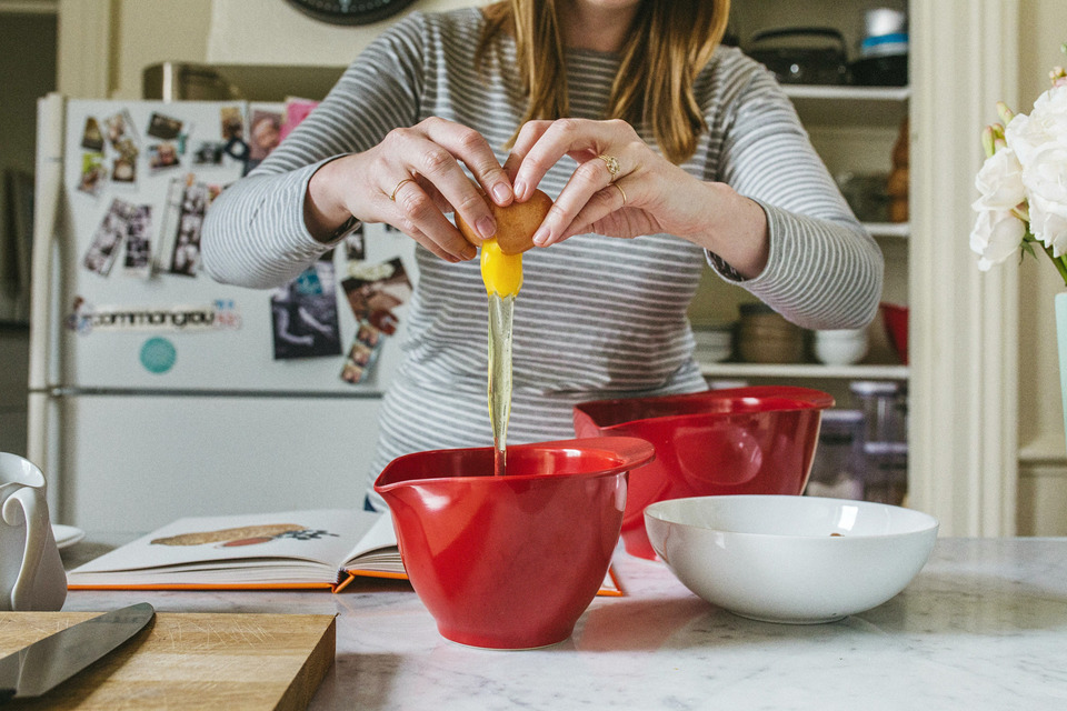 engagement session in the san francisco mission district, making pancakes, hiking bernal heights