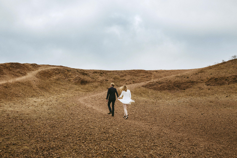 engagement session in the san francisco mission district, making pancakes, hiking bernal heights