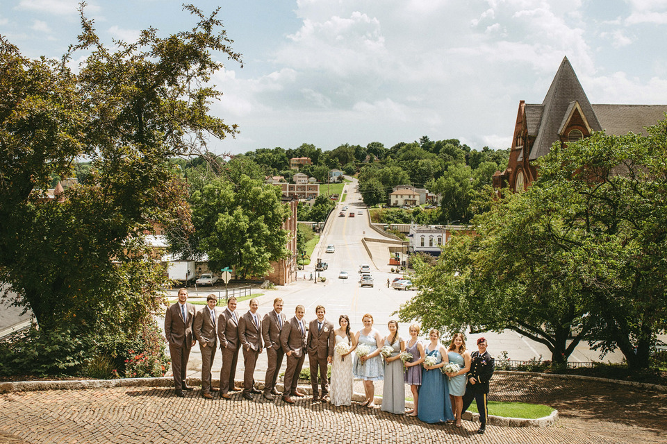 burlington iowa DIY wedding by the Port of Burlington