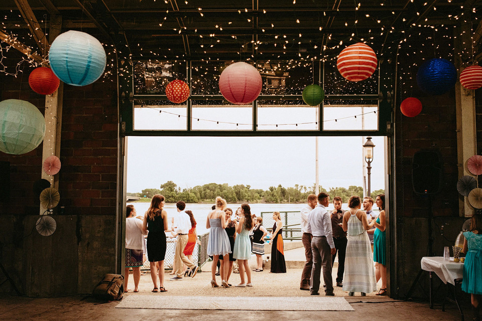 burlington iowa DIY wedding by the Port of Burlington