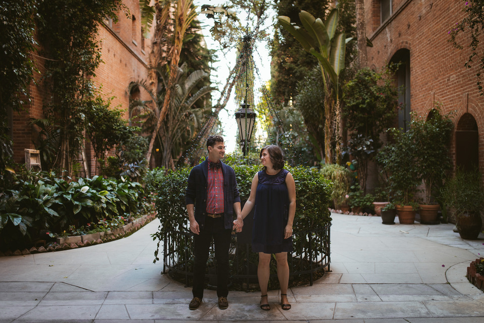 los angeles engagement session