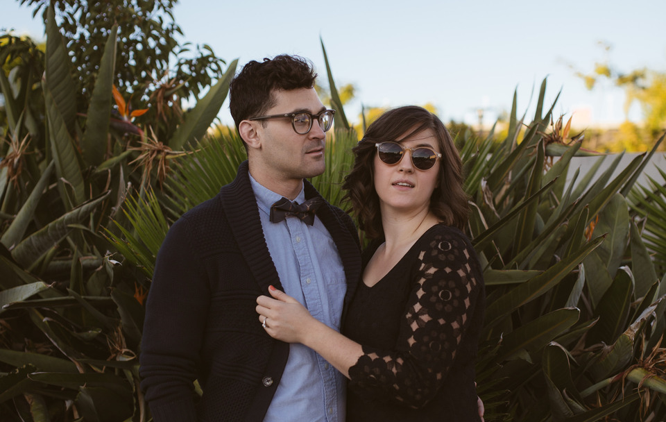 los angeles engagement session