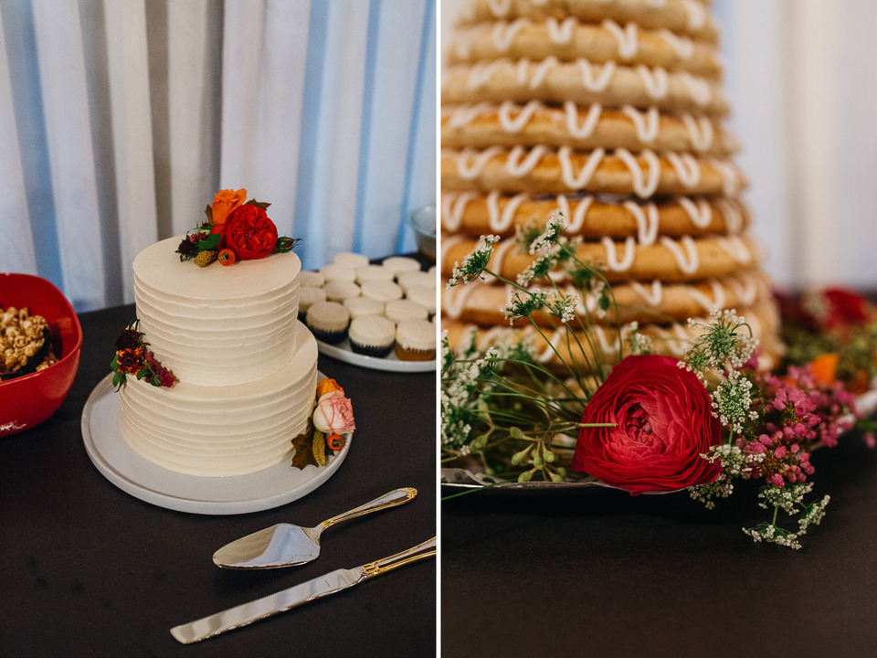 tattooed vintage pinup girl bride and groom portland cathedral park wedding